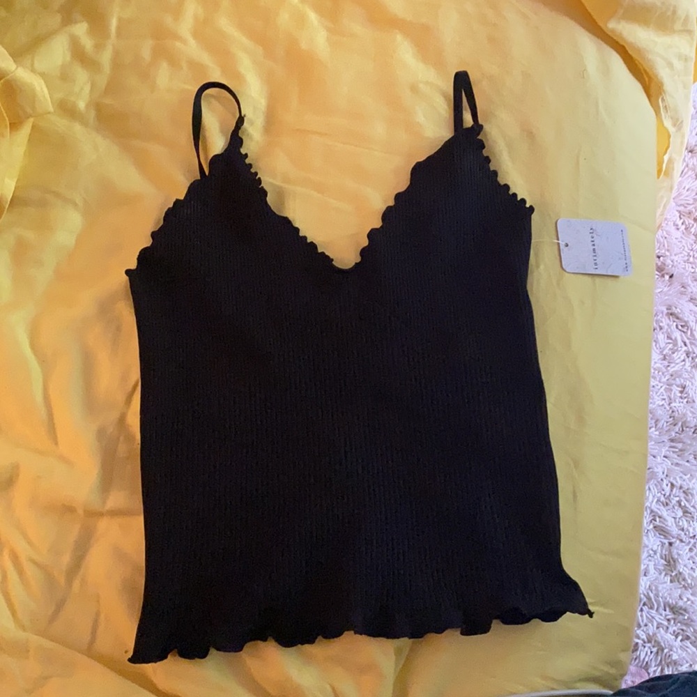 NWT free people black cropped cami